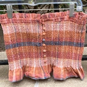 American Eagle Smocked  Tube Top small🥰👩‍🦱🌴